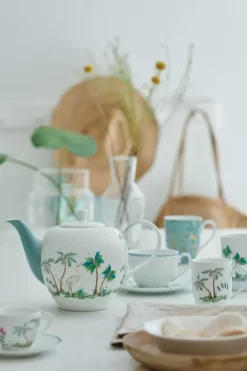 Teekannen|Pip Studio Jolie Teekanne Gross Dots Gold Weis