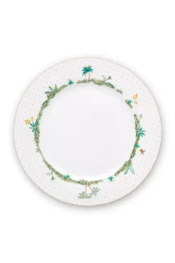Tiefe Teller|Pip Studio Jolie Tiefer Teller Dots Gold 21,5 Cm Weis