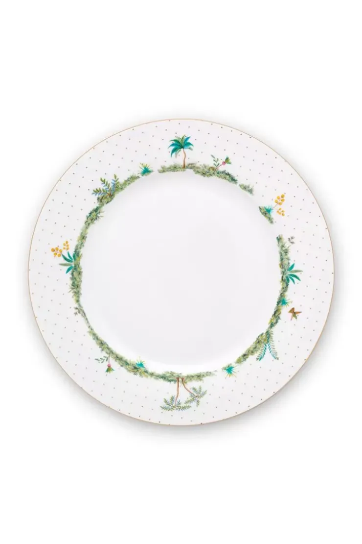 Tiefe Teller|Pip Studio Jolie Tiefer Teller Dots Gold 21,5 Cm Weis