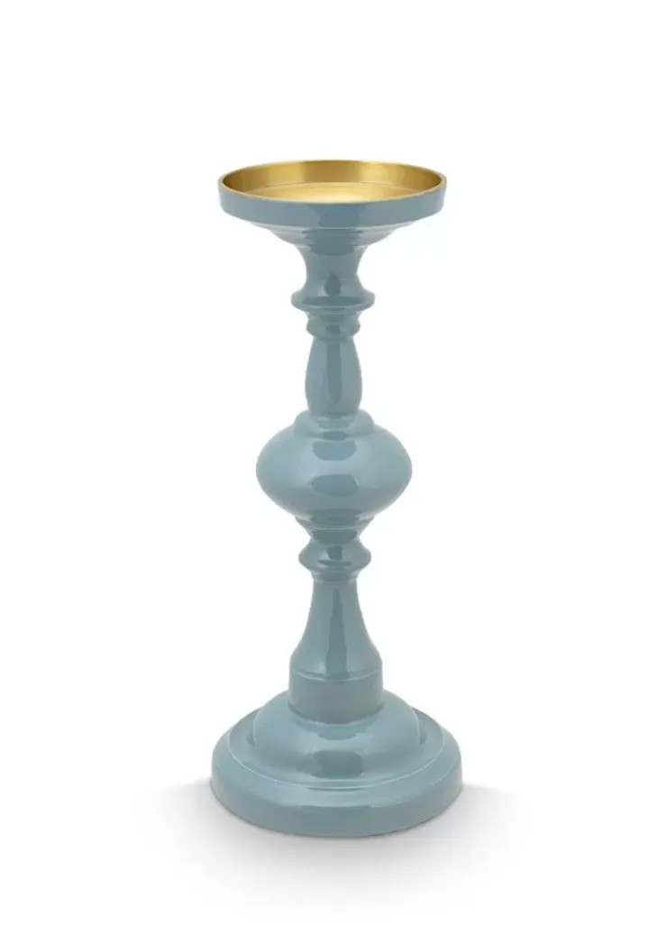 Kerzenhalter|Pip Studio Kerzenstander Blau 34 Cm