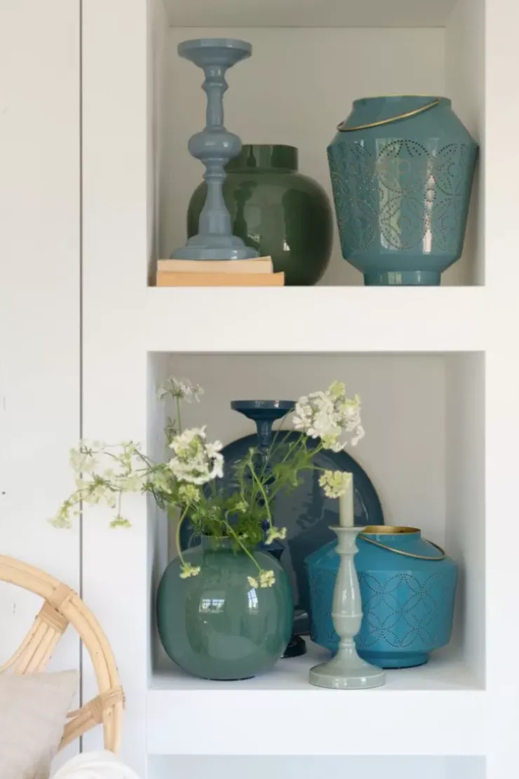 Kerzenhalter|Pip Studio Kerzenstander Blau 34 Cm