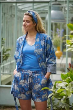 Kimonos|Pip Studio Kimono Flora Firenze Kobalt Blau