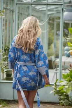 Kimonos|Pip Studio Kimono Flora Firenze Kobalt Blau