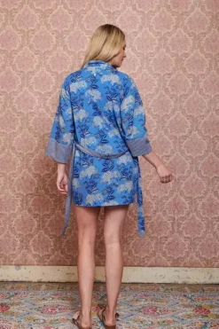Kimonos|Pip Studio Kimono Flora Firenze Kobalt Blau