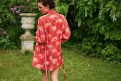 Kimonos|Pip Studio Kimono Flora Firenze Koralle Rot