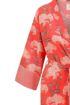 Kimonos|Pip Studio Kimono Flora Firenze Koralle Rot