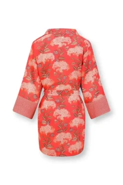 Kimonos|Pip Studio Kimono Flora Firenze Koralle Rot