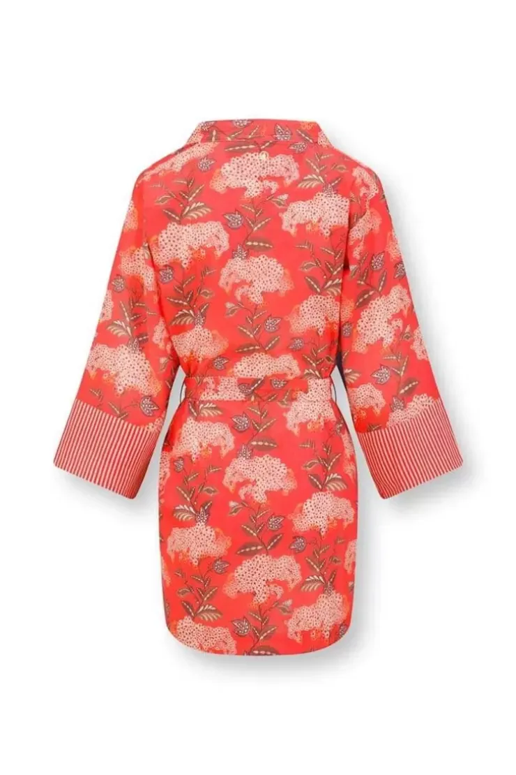 Kimonos|Pip Studio Kimono Flora Firenze Koralle Rot