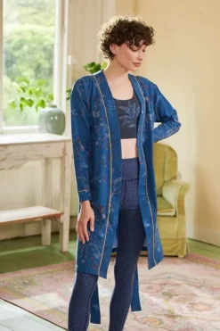 Strandmode|Pip Studio Kimono Isola Blau