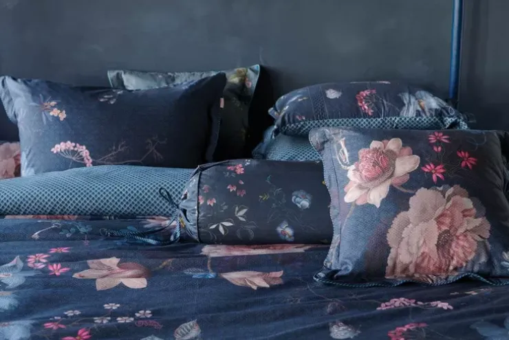 Kissenbezüge|Pip Studio Kissenbezug Tokyo Bouquet Dunkel Blau