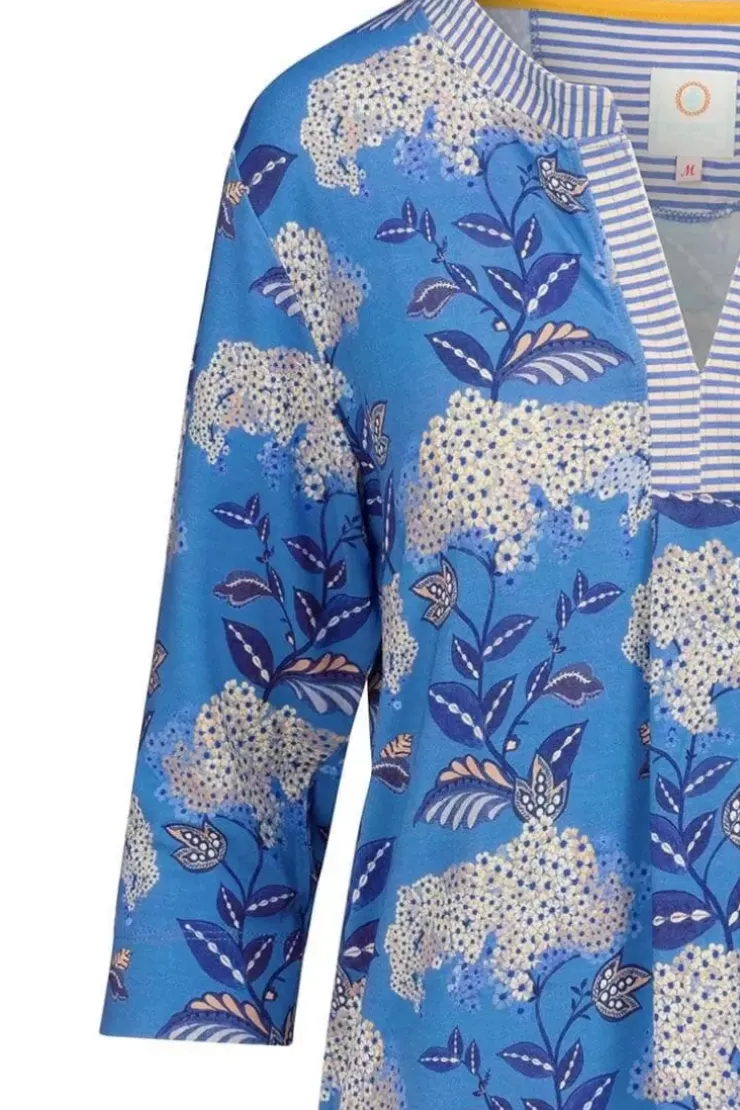 Kleider|Pip Studio Kleid Flora Firenze Kobalt Blau