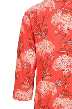 Kleider|Pip Studio Kleid Flora Firenze Koralle Rot