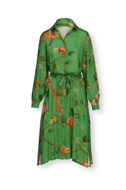 Nachthemden|Pip Studio Kleid Lange Armel Good Nightingale Grun