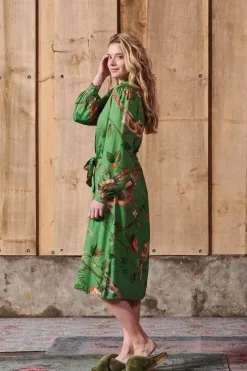 Nachthemden|Pip Studio Kleid Lange Armel Good Nightingale Grun