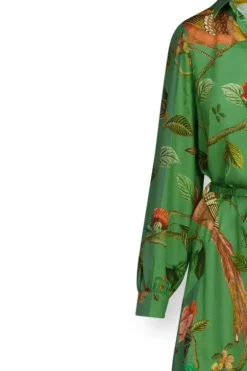 Nachthemden|Pip Studio Kleid Lange Armel Good Nightingale Grun