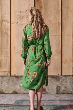 Nachthemden|Pip Studio Kleid Lange Armel Good Nightingale Grun