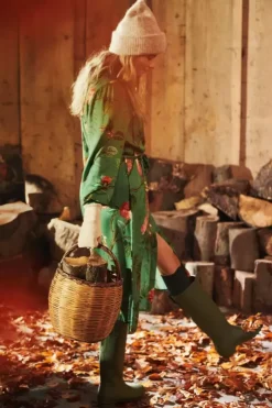 Nachthemden|Pip Studio Kleid Lange Armel Good Nightingale Grun