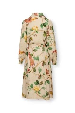 Nachthemden|Pip Studio Kleid Lange Armel Good Nightingale Sand