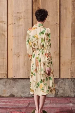 Nachthemden|Pip Studio Kleid Lange Armel Good Nightingale Sand