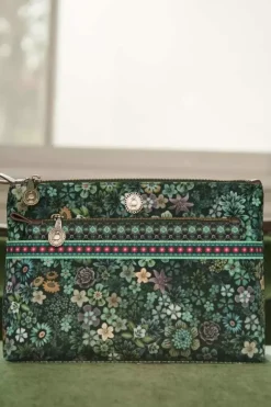 Necessaire|Pip Studio Kosmetiktasche Combi Gross Tutti I Fiori Grun