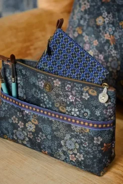Necessaire|Pip Studio Kosmetiktasche Combi Gross Tutti I Fiori Blau