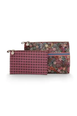 Necessaire|Pip Studio Kosmetiktasche Combi Gross Tutti I Fiori Rosa
