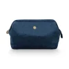 Beautycases|Pip Studio Kosmetiktasche Extra Gross Samt Quiltey Days Blau