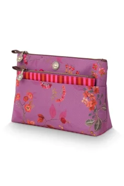 Beautycases|Pip Studio Kosmetiktasche Kawai Flower Fuchsia