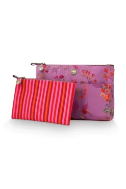 Beautycases|Pip Studio Kosmetiktasche Kawai Flower Fuchsia