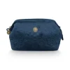 Kosmetiktasche|Pip Studio Kosmetiktasche Klein Samt Quiltey Days Blau