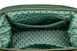 Kosmetiktasche|Pip Studio Kosmetiktasche Klein Samt Quiltey Days Grun
