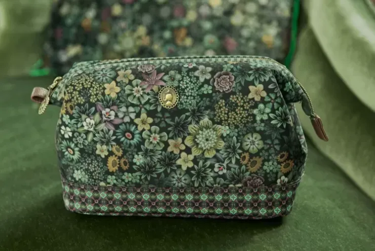 Kosmetiktasche|Pip Studio Kosmetiktasche Medium Tutti I Fiori Grun