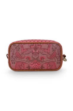 Kosmetiktasche|Pip Studio Kosmetiktasche Rechteckig Klein Kyoto Festival Dunkel Rosa