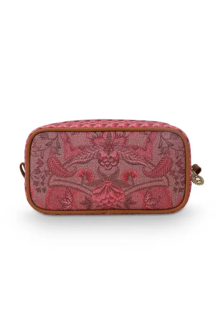 Kosmetiktasche|Pip Studio Kosmetiktasche Rechteckig Klein Kyoto Festival Dunkel Rosa