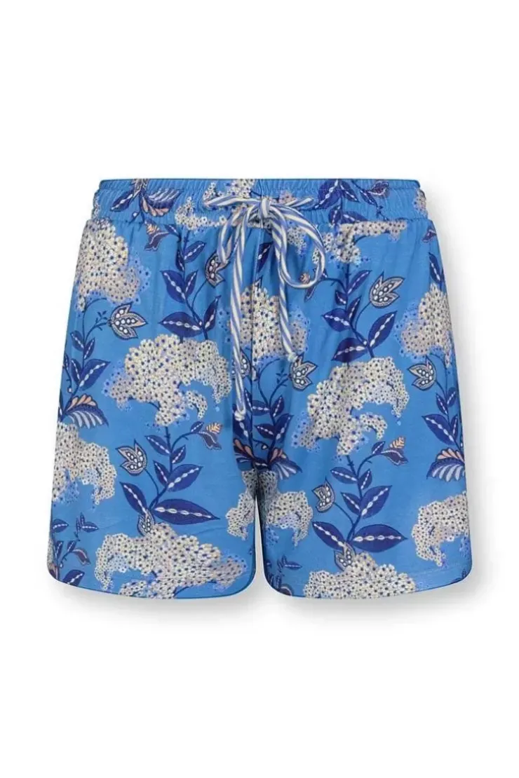 Shorts|Pip Studio Kurze Hose Flora Firenze Kobalt Blau