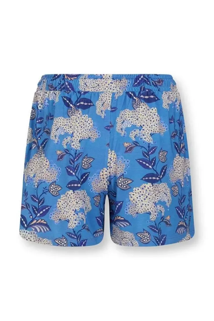 Shorts|Pip Studio Kurze Hose Flora Firenze Kobalt Blau