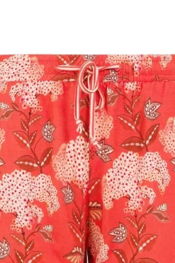 Shorts|Pip Studio Kurze Hose Flora Firenze Koralle Rot