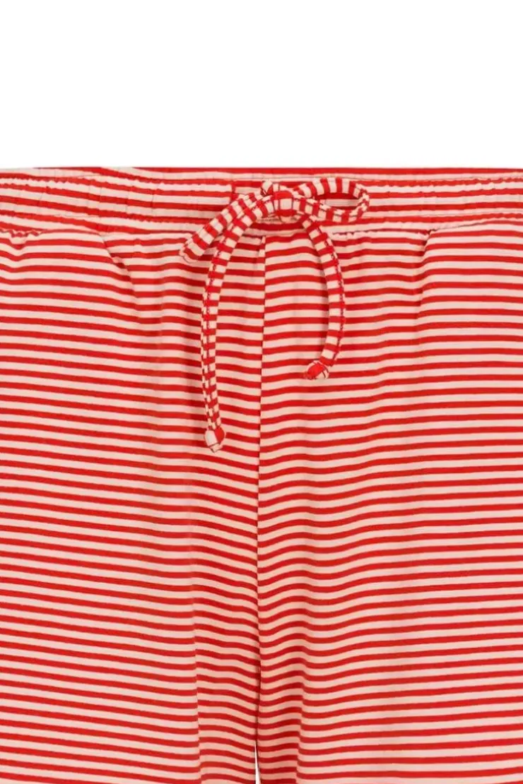Shorts|Pip Studio Kurze Hose Little Sumo Stripe Koralle Rot