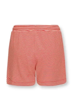 Shorts|Pip Studio Kurze Hose Little Sumo Stripe Koralle Rot