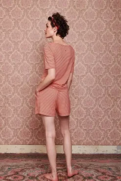 Shorts|Pip Studio Kurze Hose Little Sumo Stripe Koralle Rot