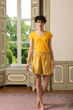 Shorts|Pip Studio Kurze Hose Sumo Stripe Gelb