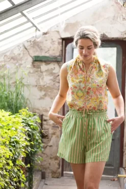 Shorts|Pip Studio Kurze Hose Sumo Stripe Grun