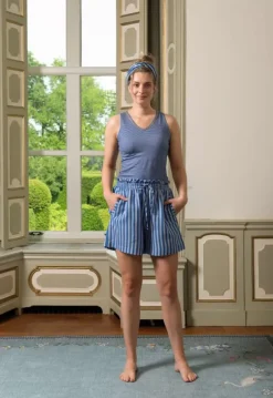 Shorts|Pip Studio Kurze Hose Sumo Stripe Blau