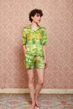 Shorts|Pip Studio Kurze Hose Toscana Grun