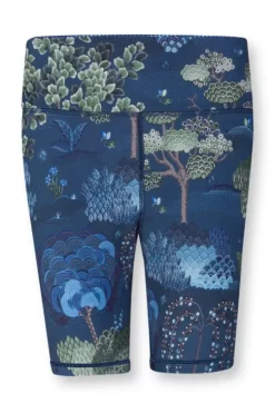 Sporthose|Pip Studio Kurze Sporthose Japanese Garden Blau