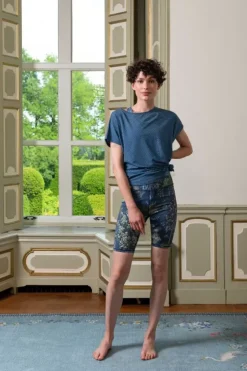 Sporthose|Pip Studio Kurze Sporthose Japanese Garden Blau