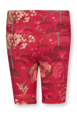 Sporthose|Pip Studio Kurze Sporthose Japanese Garden Rot