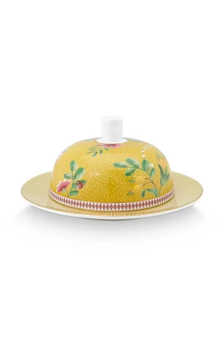 Butterschalen|Pip Studio La Majorelle Butterschale Runde Gelb
