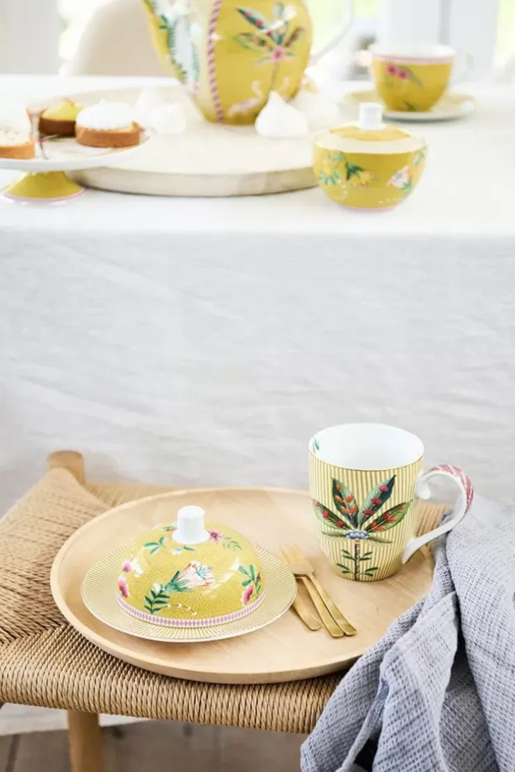 Butterschalen|Pip Studio La Majorelle Butterschale Runde Gelb