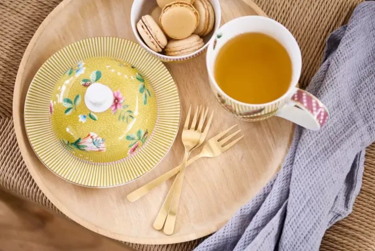 Butterschalen|Pip Studio La Majorelle Butterschale Runde Gelb